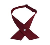 Ties for Men Women Adjustable Criss-Cross Bow tie, 1Pcs Solid Color cravat for School Uniform Cosplay Costume Accessory