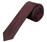 TIES R US Burgundy Textured Skinny Tie
