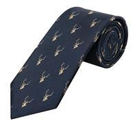 TIES R US Navy Deer Head Classic Men's Tie
