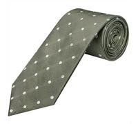 TIES R US Olive Large White Spot Classic Men's Tie