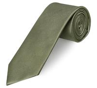 TIES R US Olive Twill Silk Classic Men's Tie
