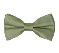 TIES R US Plain Olive Green Satin Mens Bow Tie