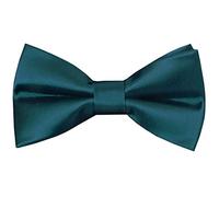 TIES R US Plain Teal Handmade Mens Bow Tie