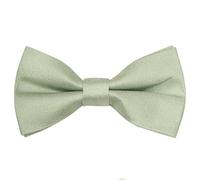 TIES R US Pre Tied Light Sage Green Silk Boys Bow Tie Age 18 Months-3 Years