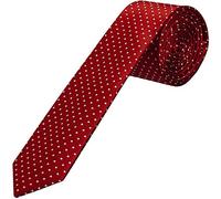 TIES R US Red and White Polka Dot Skinny Men's Tie