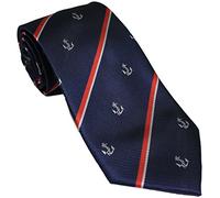 Ties Unlimited Royal Navy Anchor & Stripes Regimental Tie