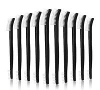 TIESOME 10Pcs Double-Ended Cleaning Brushes Set, Small Detailing Crevice Brushes All Purpose Mini Cleaning Brush Stiff Bristles Brushes for Kitchen Sink Bathroom Gaps Corner Small Space(Plastic)