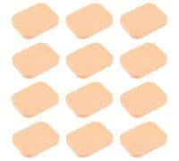 TIESOME 12 Pcs Foundation Sponge for Liquid Makeup, Powder Sponge Flat Makeup Sponges, Skin Tone Square Blender for Foundation, Concealer & Powder