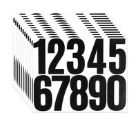 TIESOME 12 Sheets Stick on Numbers, 3 Inch Black Self Adhesive Vinyl Large Decals Waterproof House Numbers Decals for Mailbox Signs Cars Doors Business Address Number