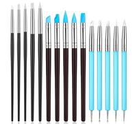 TIESOME 15Pcs Clay Tools Sculpting, Sculpting Tools & Dotting Tools, Silicone Modeling Tool for DIY Art, Pottery, Nails, Painting