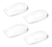 TIESOME 2 Pairs of Silicone Heel Pads for Men Women, 1cm/0.39 in Height Gel Heel Cups for Pain Relief Plantar Support Shock-Absorbing Cushions