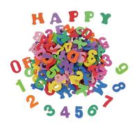 TIESOME 260Pcs Foam Letter Stickers, Numbers Stickers, Assorted Colors Self Adhesive 0-9 Numbers A-Z Alphabet Stickers for DIY Crafts Scrapbooking Kids School Project Party Decor(Numbers, Letters)