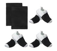 TIESOME 4 Pairs Dance Socks Over Shoes, Unisex Anti-Slip Shoe Covers for Sneakers Pivoting Spin Socks for Ballet Hip Hop on Smooth Wooden Floors