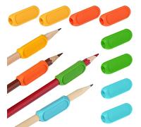 TIESOME 8 Pcs Silicone Pencil Grips, Pencil Grips for Kids Handwriting, Universal Ergonomic Writing Aid Finger Grip Holder Posture Correction for Children Adults Righties and Lefties