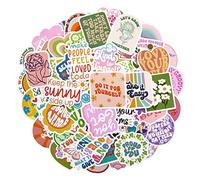 TIESOME Inspirational Stickers,100 Pieces Motivational Stickers Waterproof Positive Laptop Stickers Aesthetic Vinyl Stickers for Scrapbooking Journal Teens Students Adults Teachers Water Bottles