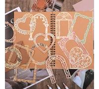 TIESOME Lace Frames Scrapbook Paper, 60Pcs Vintage Scrapbook Cutouts Paper Lace for Junk Journal Crafts, Scrapbooking Lace Frames and Borders, Elegant and Versatile Crafting Supplies