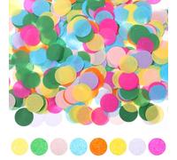 TIESOME Pack of 5000 Confetti Round, 1 Inch Paper Confetti Multicoloured Round Confetti Paper Confetti Circles Rainbow Confetti for Wedding Birthday Party Decoration Crafts DIY