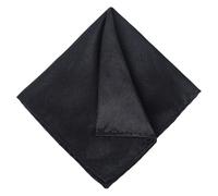 TIESOME Pocket Square for Men, 2 PCS Soft Men's Handkerchiefs Selected polyester silk Mens Premium Handkerchiefs Pocket Square Hanks Premium Gent Hankies for Men Father's Day Birthday(Black)
