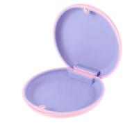 TIESOME Retainer Cases, Magnetic Closure Orthodontic Retainer Box Denture Case Slim Braces Case Night Guard Case Container Storage Holder(Pink)