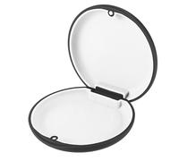 TIESOME Retainer Cases, Magnetic Closure Orthodontic Retainer Box Denture Case Slim Braces Case Night Guard Case Container Storage Holder(Black)
