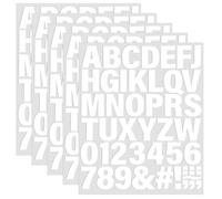 TIESOME White Iron on Letters for Clothes, 5 Sheets Self Adhesive Stick On Alphabet Symbol Sticker 2 Inch Iron-on Heat Transfer Vinyl Letters for Clothing Scrapbook, Bottle T Shirts Name Printing