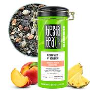 Tiesta Tea - Peaches N' Green | Loose Leaf | Smooth Peach Green Tea | Premium Blend | Medium Caffeinated | Make Hot or Iced and Brews Up To 50 Cups, Refillable Tin, 142