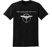 Tiesto Mens T-Shirt Progressive Electro Big Room Trance Dj Black Tee(Medium)