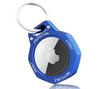 Tieuwant AirTag Holder Case- Aluminum Alloy Keychain for Apple AirTag Tracker (Klein Blue)