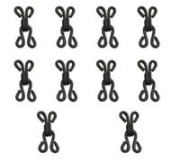 Tiezhangmen 10Pcs Decorate Sewing Hook Eye Set Practical Nylon Bra Fasteners Sew on Rustproof Covered Sewing Hooks Latch Sewing for Jewelry Books Coats Wraps