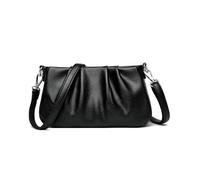 TIEZHICHESHI Folding clouds small bag slung one shoulder underarm bag-black