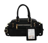 TIEZHICHESHI Korean minority design handbag simple one-shoulder bowling bag-black