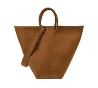 TIEZHICHESHI Large-capacity retro personalized tote bag ladies solid color matte underarm bag-Brown