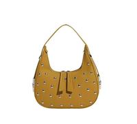 TIEZHICHESHI Leather minority design frosted underarm bag simple retro personalized handbag-yellow