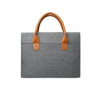 TIEZHICHESHI Notebook flat simple commuter bag portable Oxford cloth briefcase-large gray