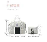 TIEZHICHESHI Oxford cloth dry-wet separation sports handbag large-capacity personalized travel bag-taro purple