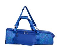 TIEZHICHESHI Oxford cloth geometric pattern yoga bag multifunctional fitness bag-blue