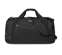 TIEZHICHESHI Oxford cloth large-capacity solid color fitness bag dry-wet separation short-distance travel bag-black