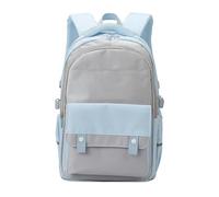 TIEZHICHESHI Oxford cloth multi-pocket large-capacity backpack couple casual backpack-blue