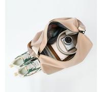 TIEZHICHESHI Oxford cloth shoulder wet and dry yoga bag large capacity portable short-distance travel bag-pink