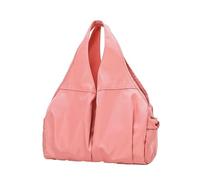 TIEZHICHESHI Oxford cloth solid color leisure fitness bag wet and dry separation anti-splashing sports bag-sweet powder