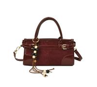 TIEZHICHESHI Retro foreign trade underarm bag simple casual portable shoulder bag-red-no pendant