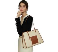 TIEZHICHESHI Simple leather shoulder bag ladies leisure commuter messenger bag-plus caramel color spell beige