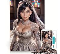 Tifa Lockhart Wedding for Adults 1000 Piece Jigsaw Puzzle Pure Logic Toy Peaceful Time Sharp Cut Heartfelt Gift (38x26cm)