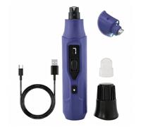 Tife Electric Dog Nail Grinder 7-Speed 2.0 Upgraded with LED Light | 360° Shadow-Free LED, 3 Grinding Ports, Low Noise & Vibration, Small to Large Dogs, For Dogs & Cats