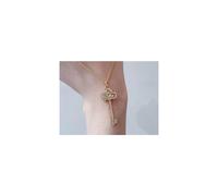 TIFFANY &Co. Keys Series Rose Gold Diamond Iris Key Necklace