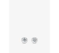 Tiffany & Co Mens Tiffany & Co Diamonds By The Yard Platinum and 0.16ct Diamond Stud Earrings Platinum