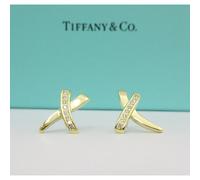 TIFFANY & Co. Paloma Picasso 18K Gold Diamond X Earrings New