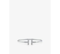 Tiffany & Co Tiffany & Co T Wire Diamond and 18ct White-Gold Bracelet M