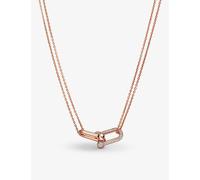 Tiffany & Co Tiffany & Co Tiffany Hardwear 18ct Rose-Gold and 0.74ct Pavé Diamonds Double-Link Pendant Necklace 18Ct Rose Gold