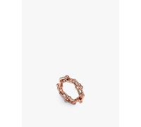 Tiffany & Co Tiffany & Co Tiffany Hardwear Small Link 18ct Rose-Gold and 0.26ct Diamond Ring Rose Gold M